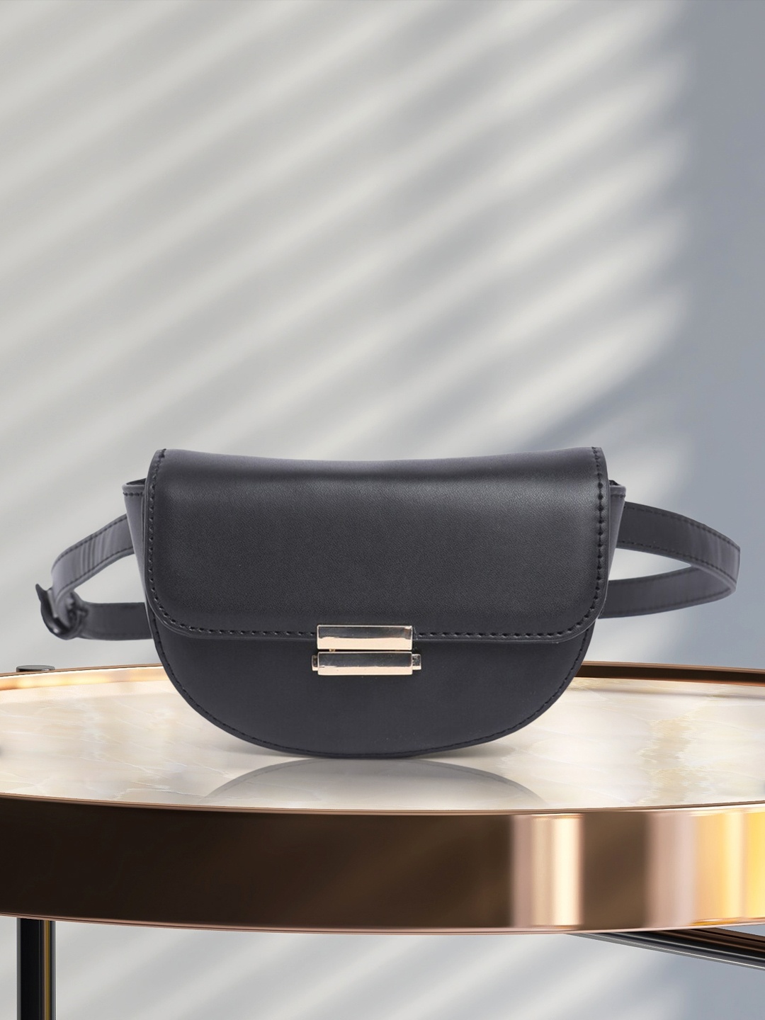 

Vero Moda Black Textured PU Structured Sling Bag