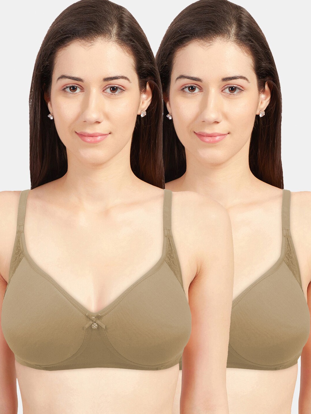 

Sonari Nude-Coloured Set Of 2 Non Padded Non Wired Bra