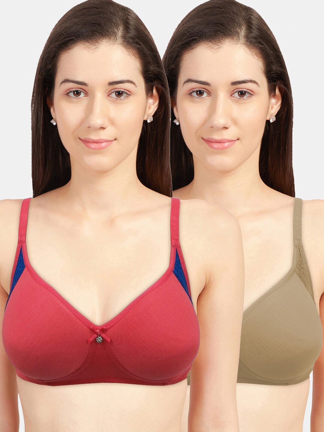 

Sonari Coral & Nude Set Of 2 Non-Padded Everyday Bra