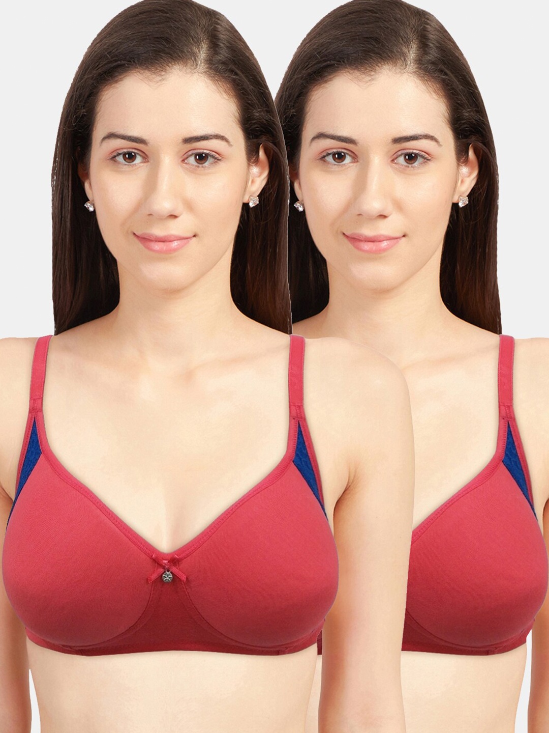 

Sonari Coral & Blue Non Padded Regular Bra