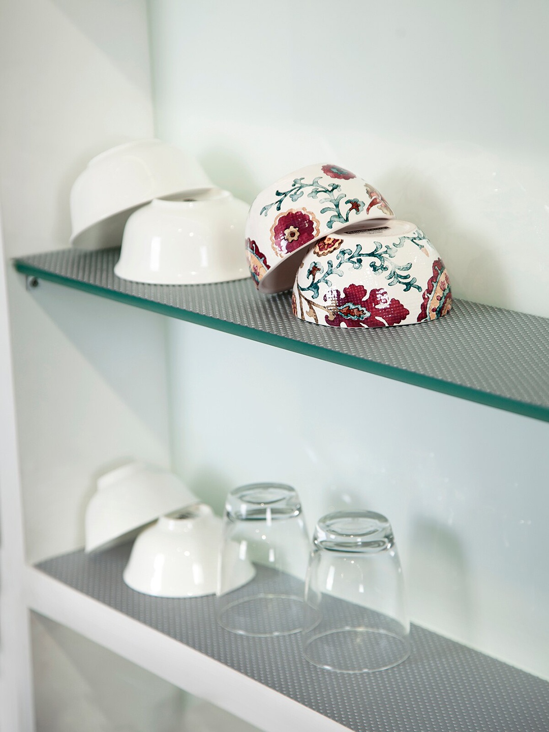 

OBSESSIONS Grey Textured Non-Adhesive EVA Drawer & Shelf Liner