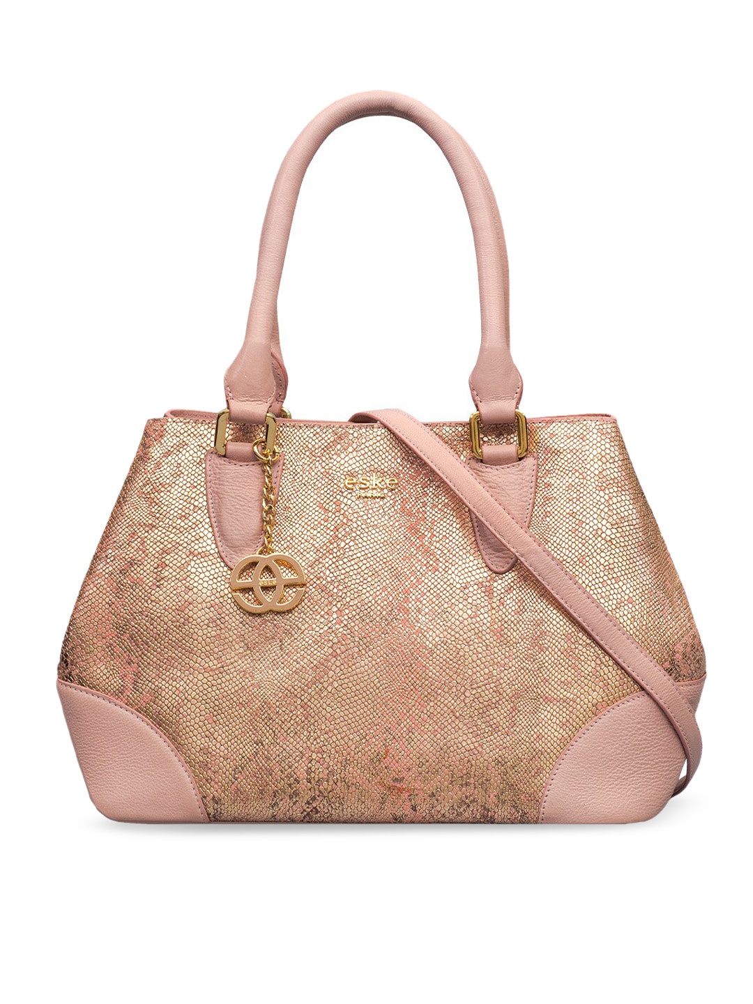 

Eske Rose Leather Structured Handheld Bag