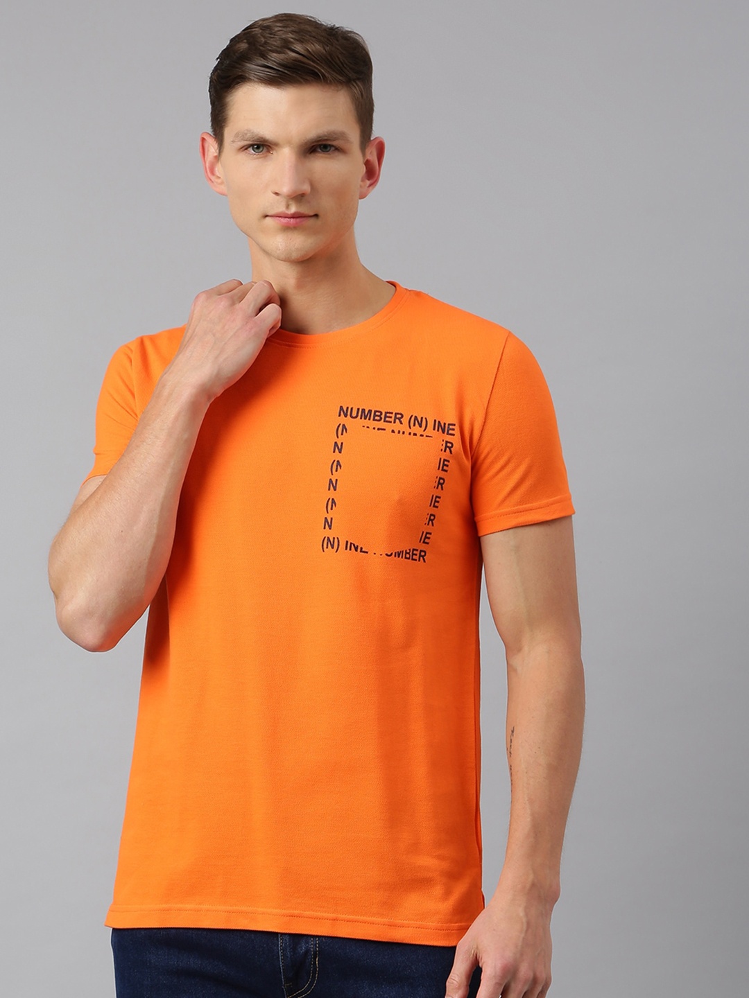 

Thomas Scott Men Orange Sustainable T-shirt