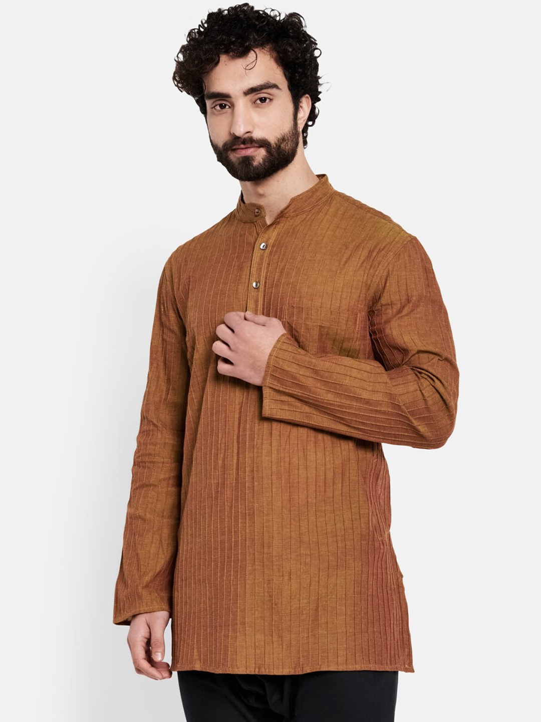

Fabindia Men Rust Kurta