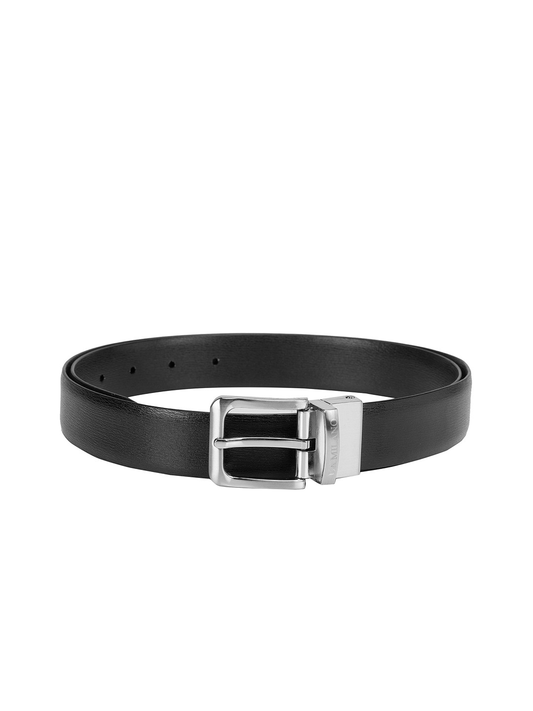 

Da Milano Men Black Reversible Leather Belt