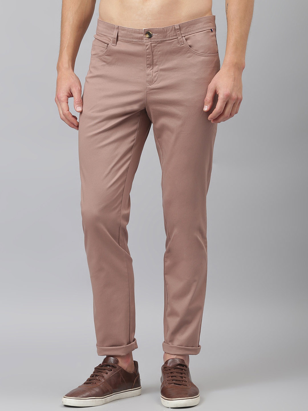 

Thomas Scott Men Pink Easy Wash Sustainable Trousers