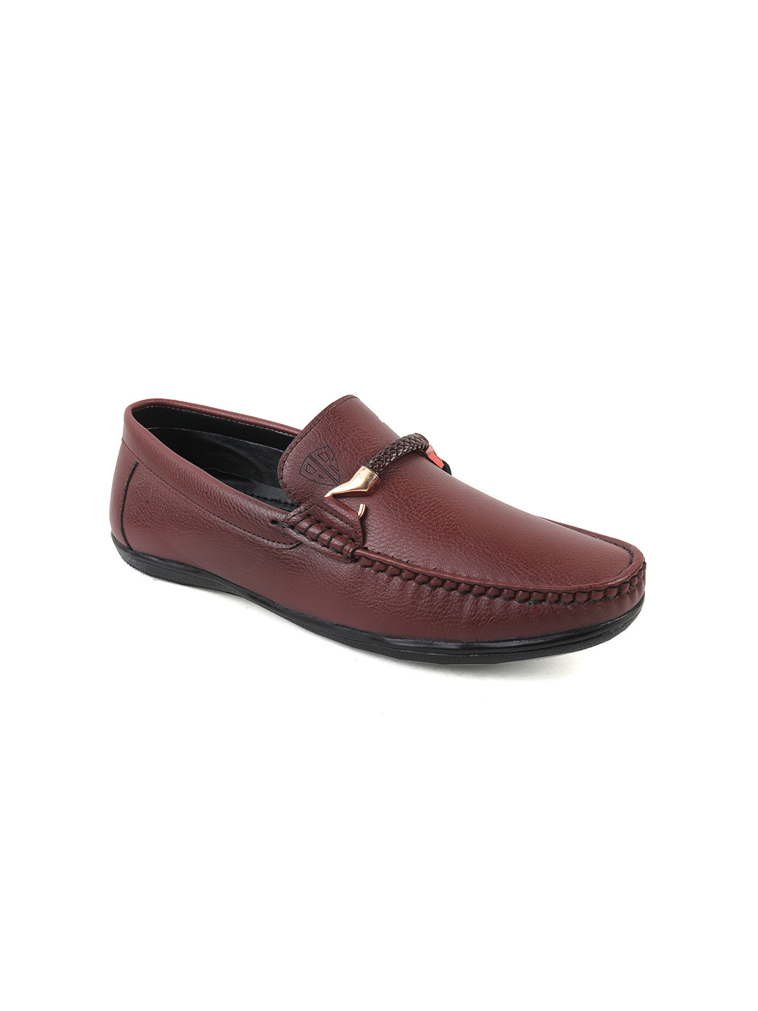 

BRATVA Men Maroon Loafers
