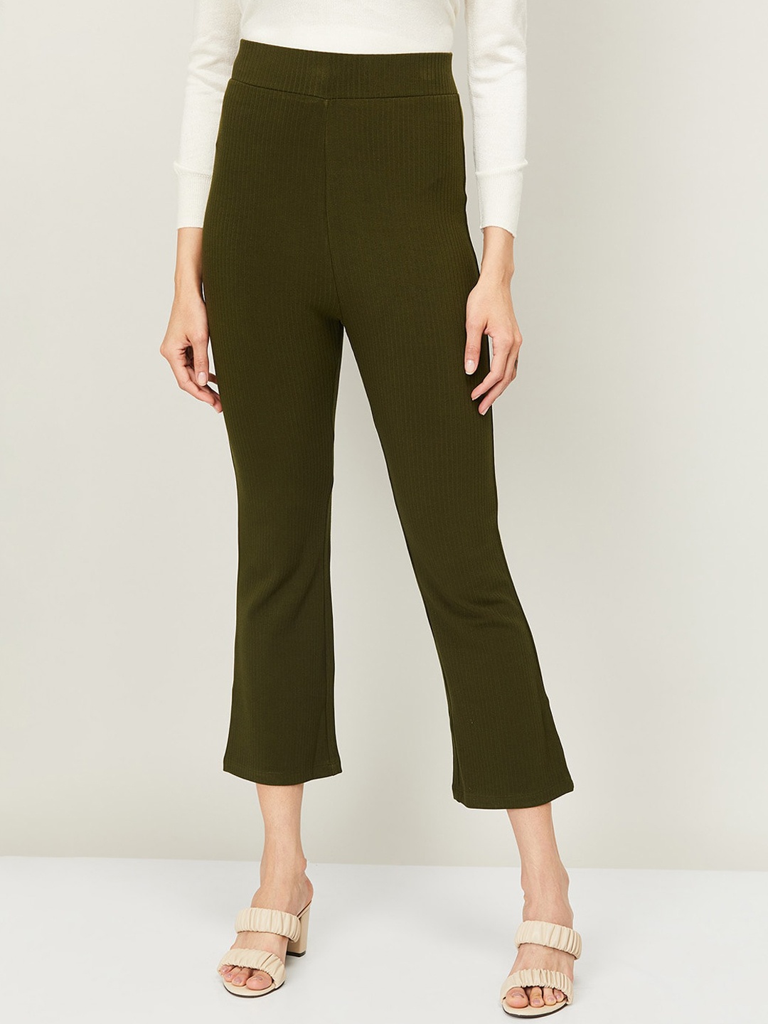 

CODE by Lifestyle Women Olive Green Trousers