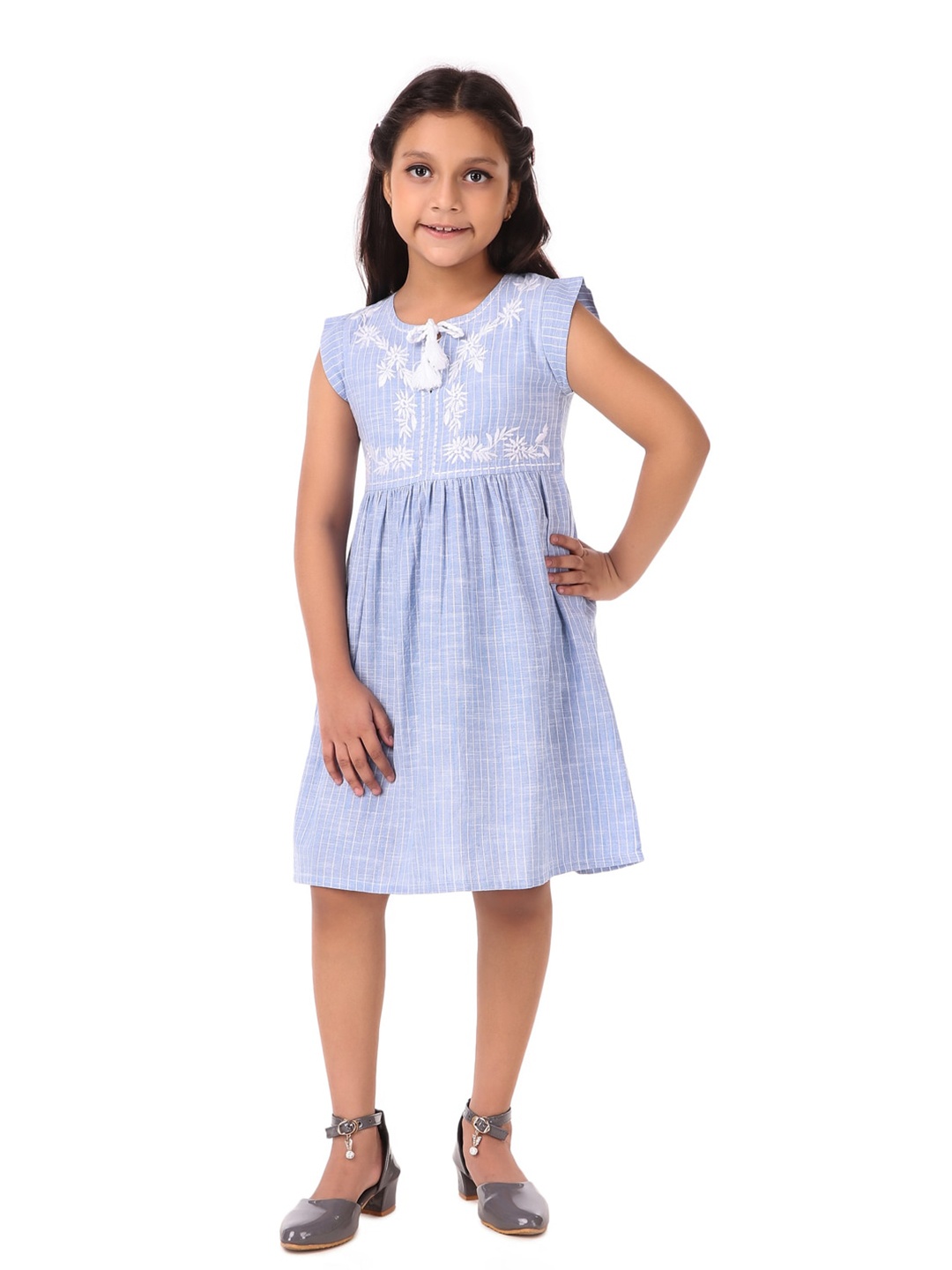 

Miyo Blue Striped Dress