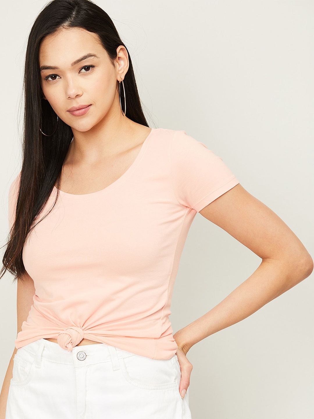 

Ginger by Lifestyle Women Pink Solid Top