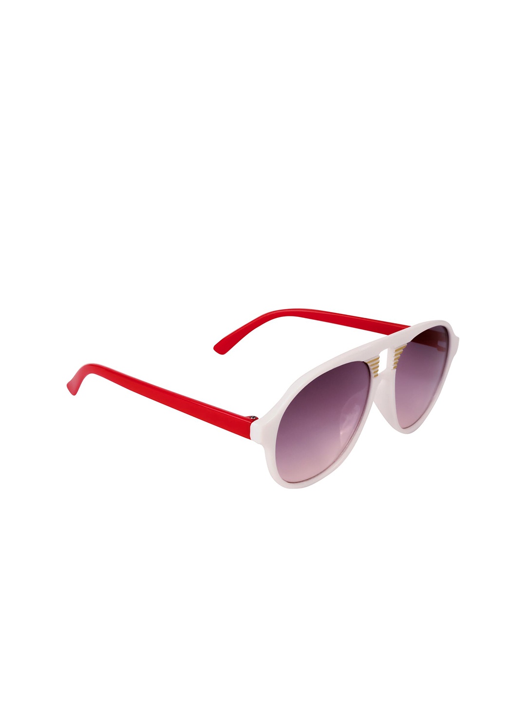 

Spiky Kids Grey Lens & White Aviator Sunglasses B1526_Whtg_Red
