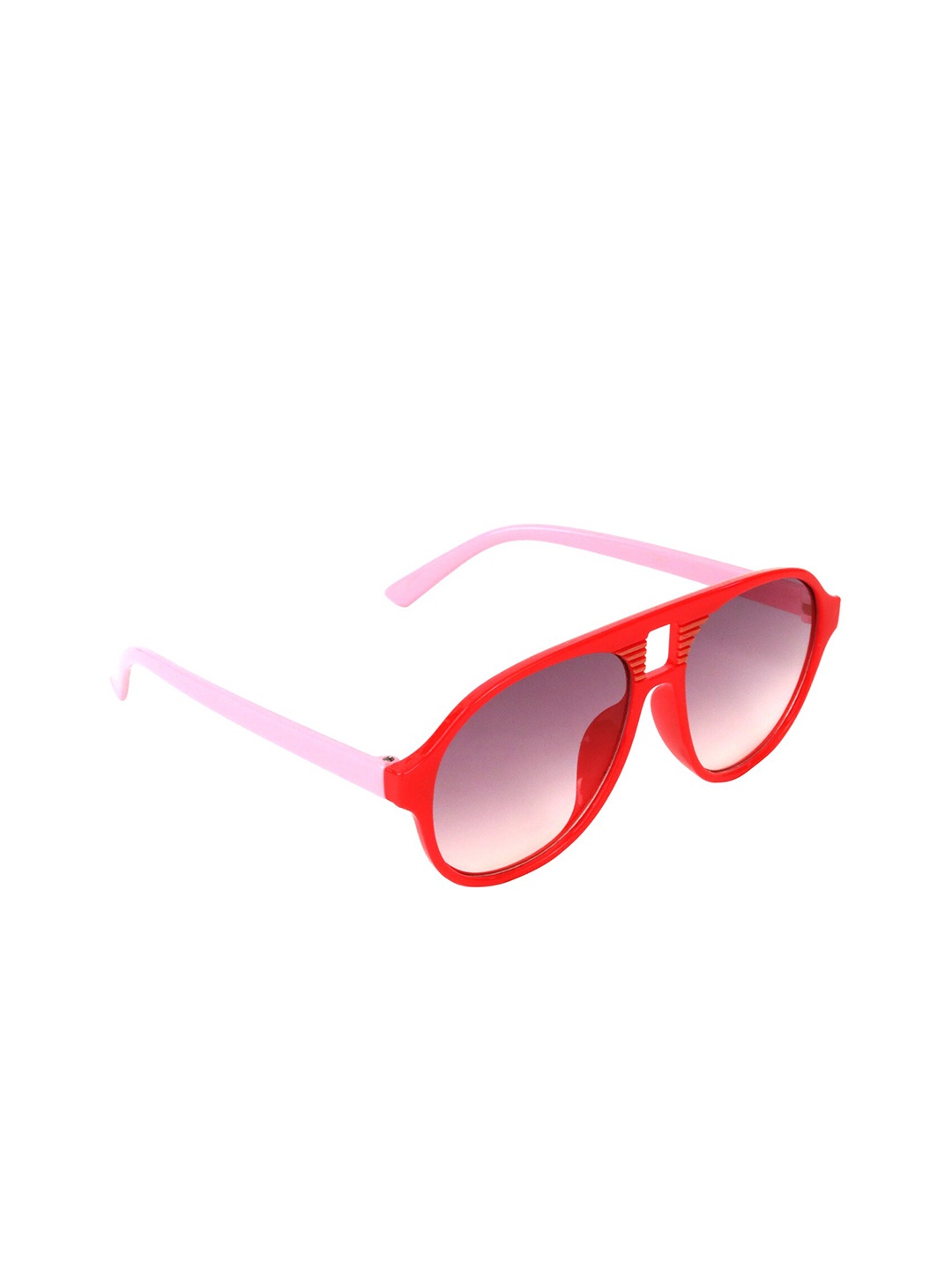 

Spiky Kids Grey Lens & Red Aviator Sunglasses with UV Protected Lens B1526_Redg_Pnk-Red