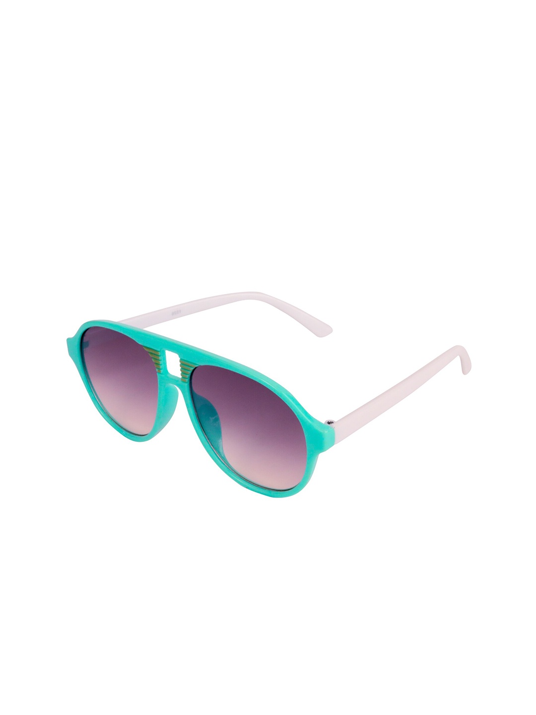 

Spiky Unisex Kids Grey Lens & Blue Aviator Sunglasses with UV Protected Lens B1526, Turquoise blue