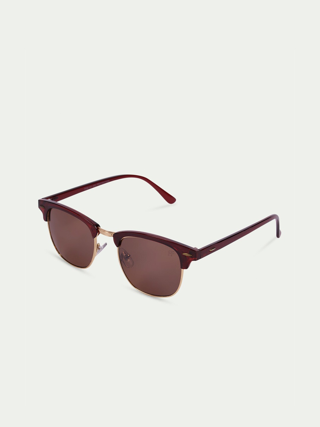 

FUZOKU Unisex Brown Wayfarer Sunglasses With UV Protected Lens