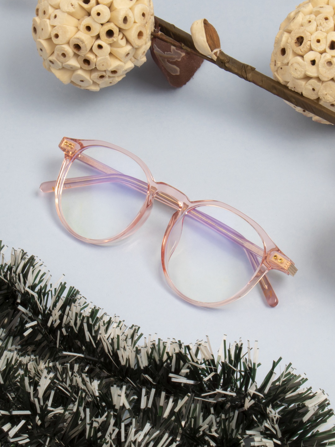 

Ted Smith Unisex Pink Blue Light Blocking Computer Full Rim Round Frames TSI-B008