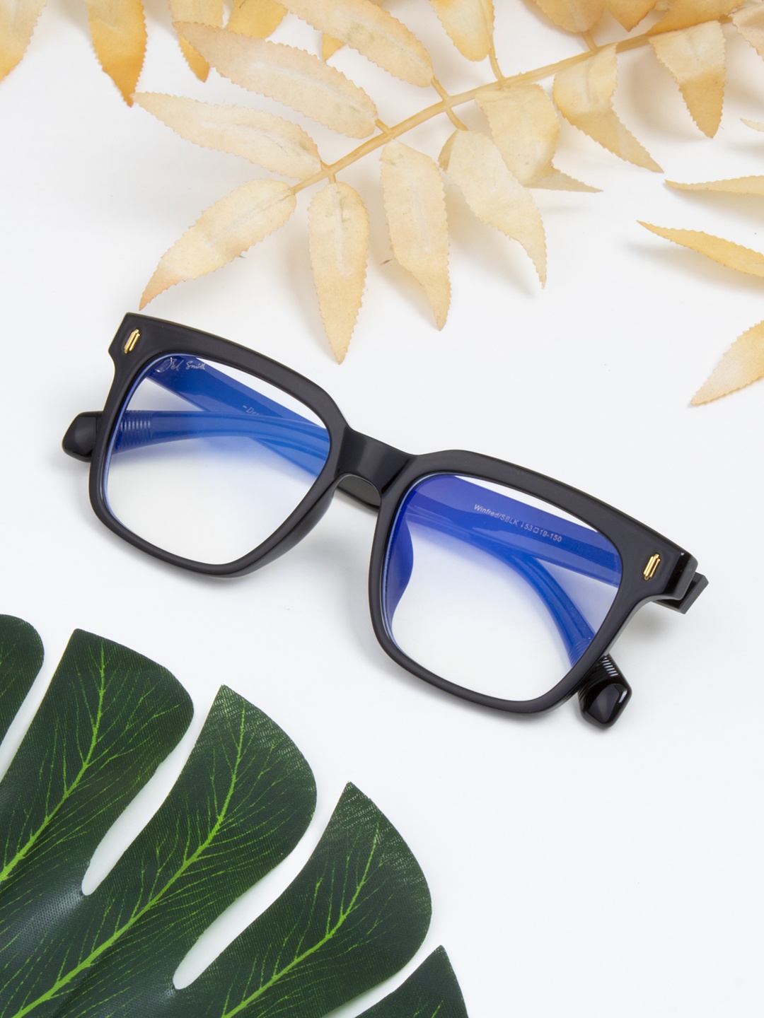 

Ted Smith Unisex Black Blue Light Blocking Computer Full Rim Wayfarer Frames TSI-B009_BLK