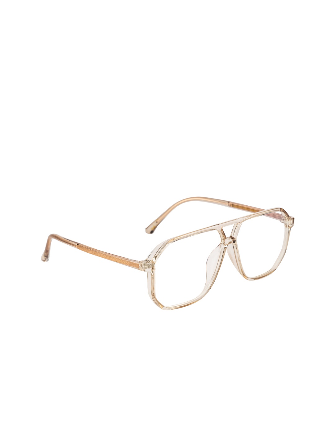 

Ted Smith Unisex Brown Solid Blue Light Blocking Computer Aviator Frames TSI-B013_BRN