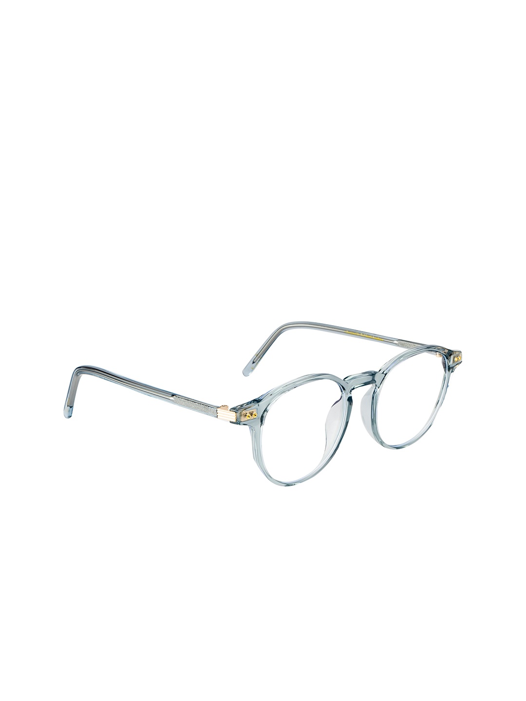

Ted Smith Adult Blue & Grey Light Blocking Computer Full Rim Round Frames