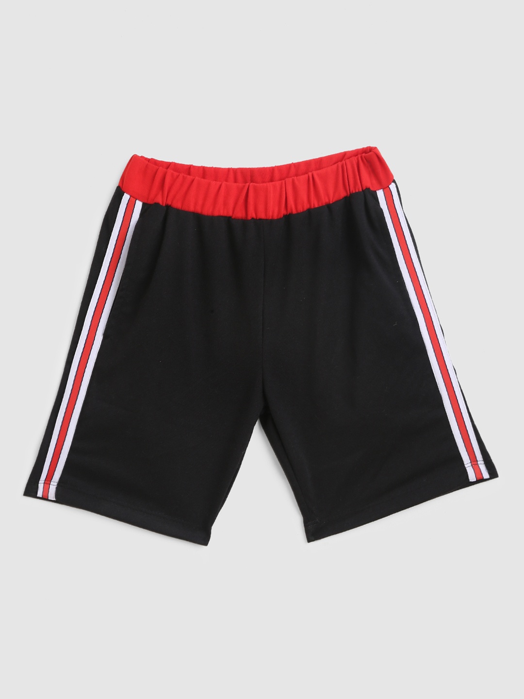 

YK Boys Black Striped Outdoor Shorts
