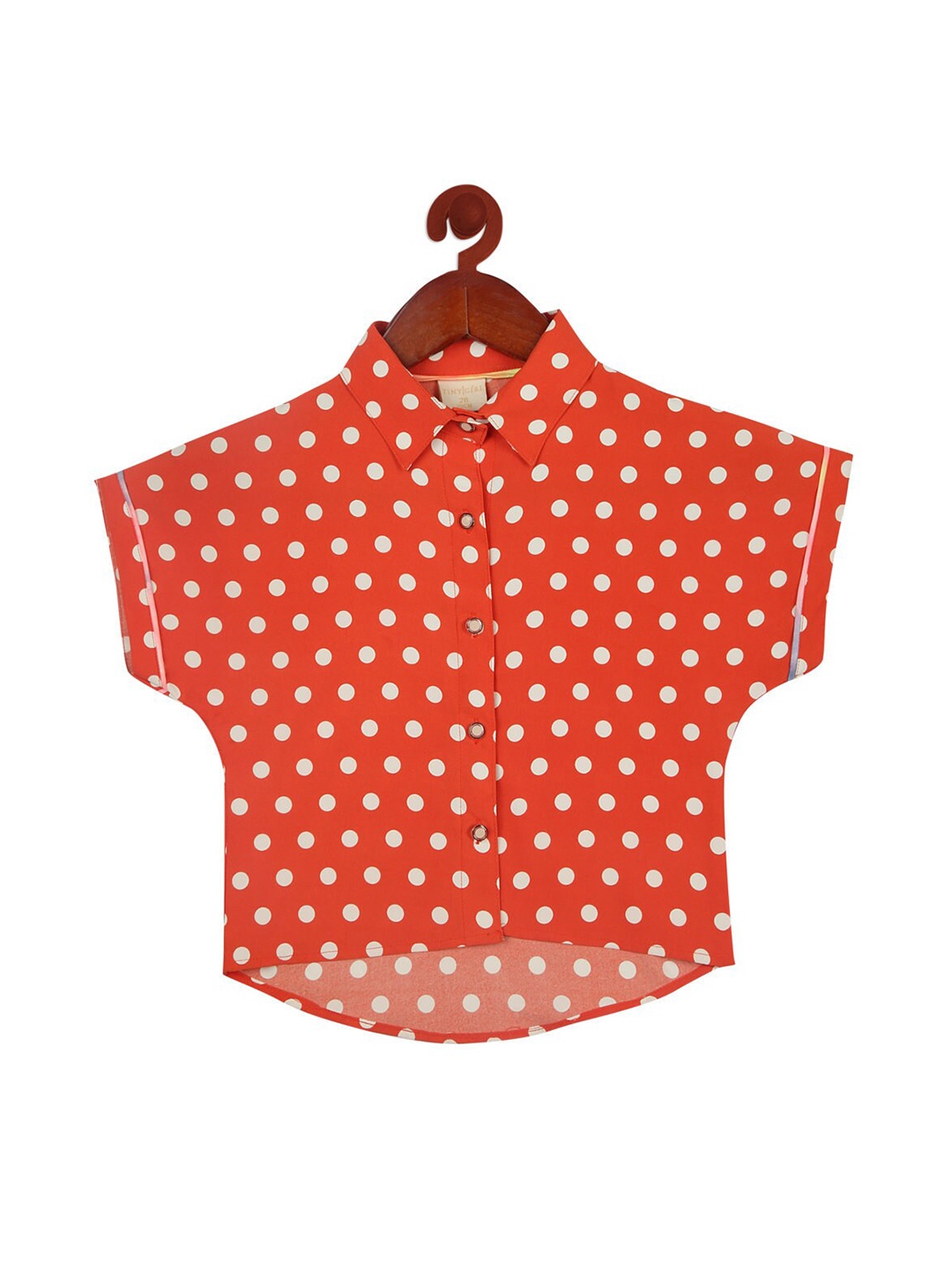 

Tiny Girl Girls Rust & White Print Top