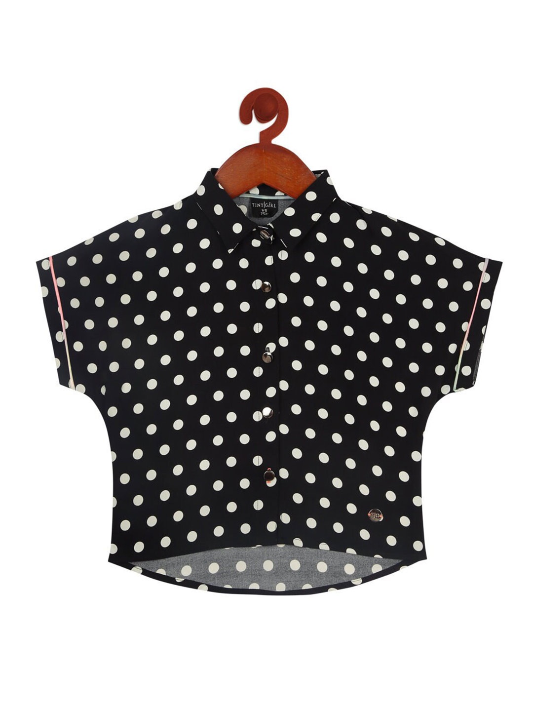 

Tiny Girl Black & White Print Top