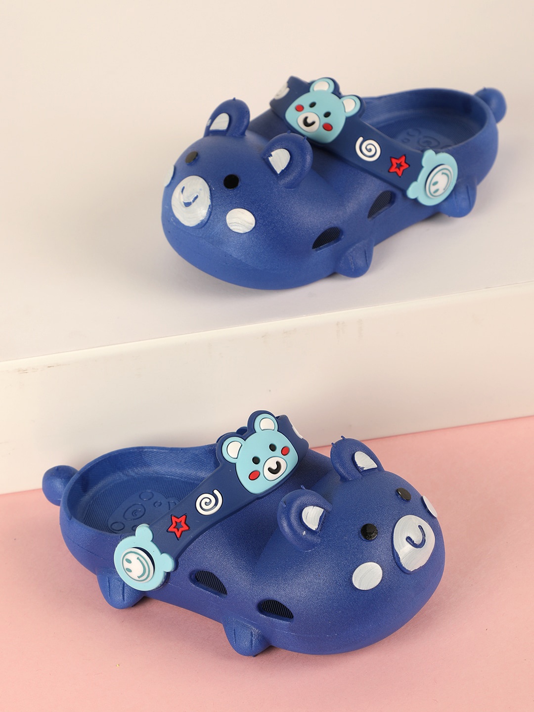 

PASSION PETALS Boys Blue Printed Clogs