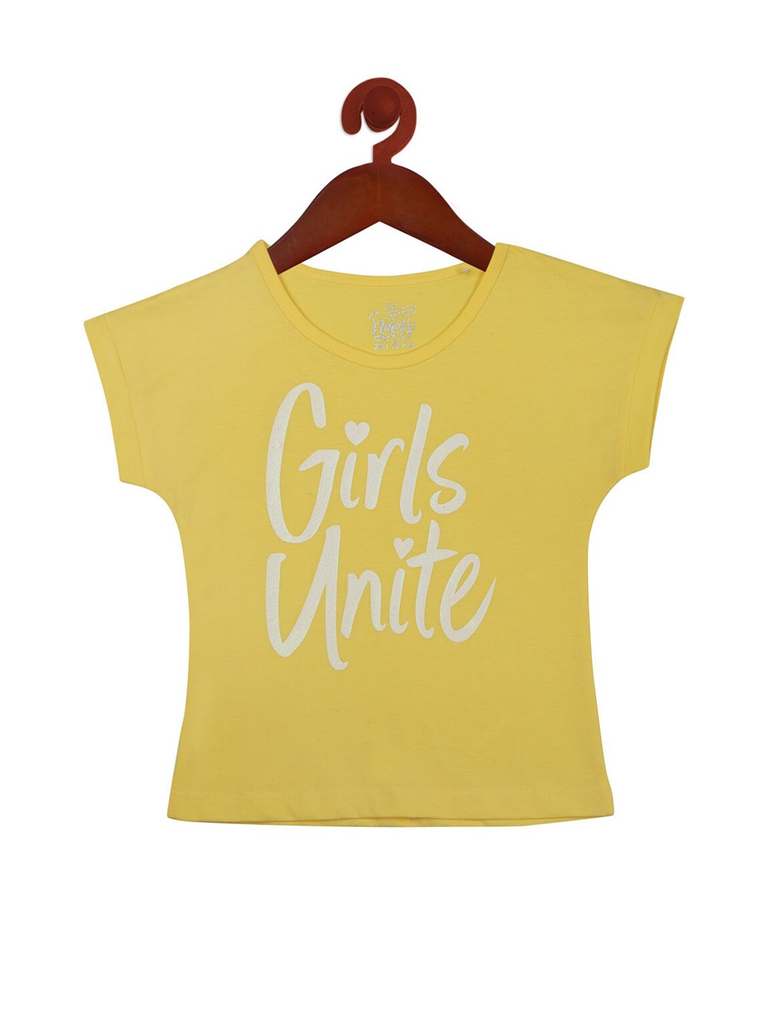 

Tiny Girl Yellow Print Blouson Top