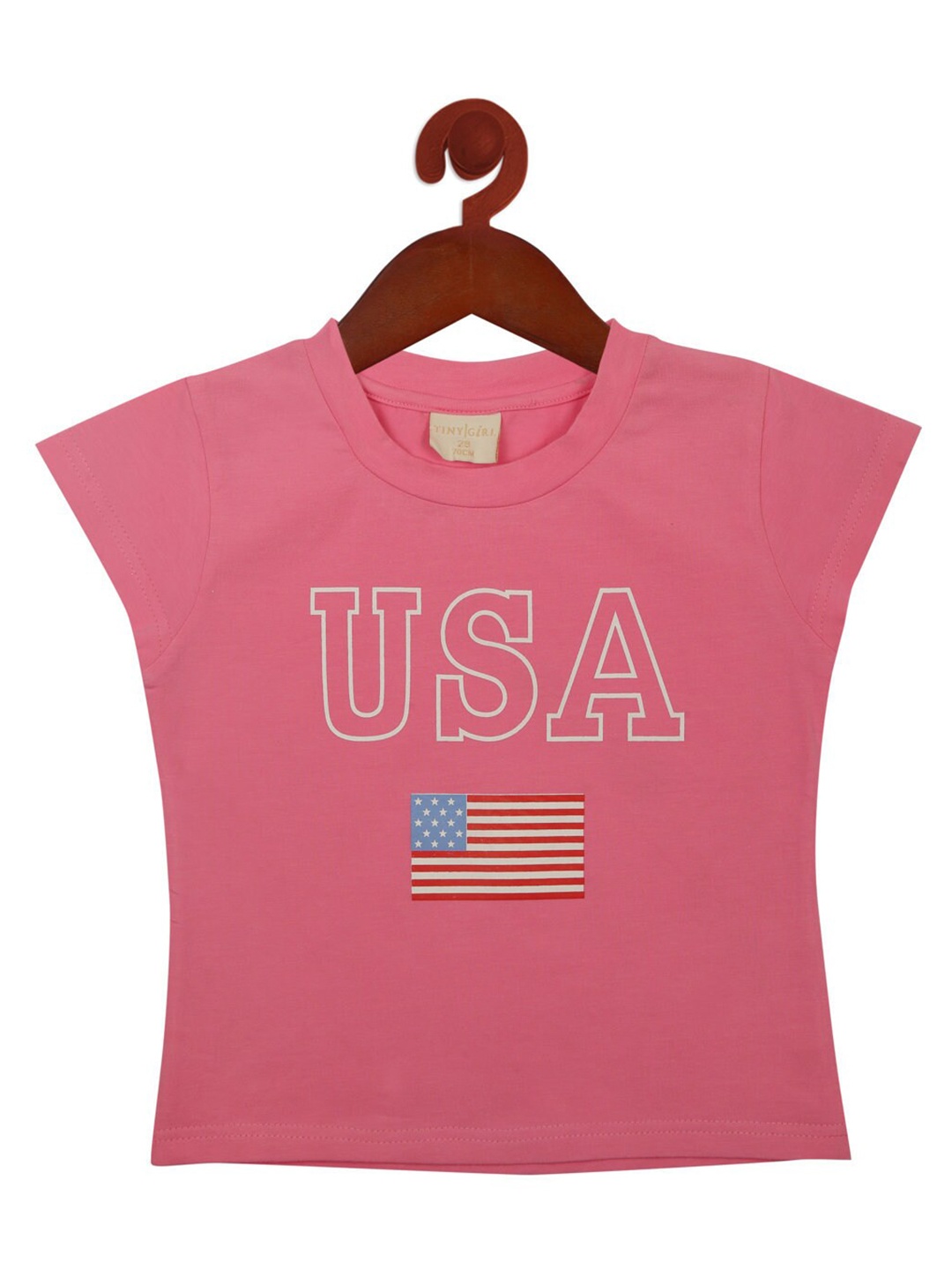 

Tiny Girl Pink Print Pure Cotton Top