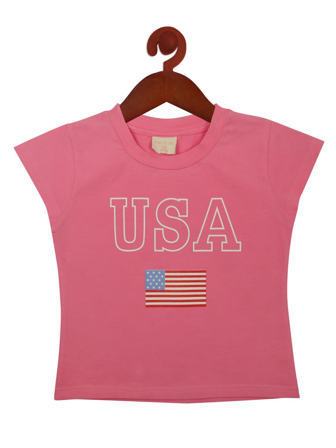 

Tiny Girl Girls Pink Cap Sleeves Top