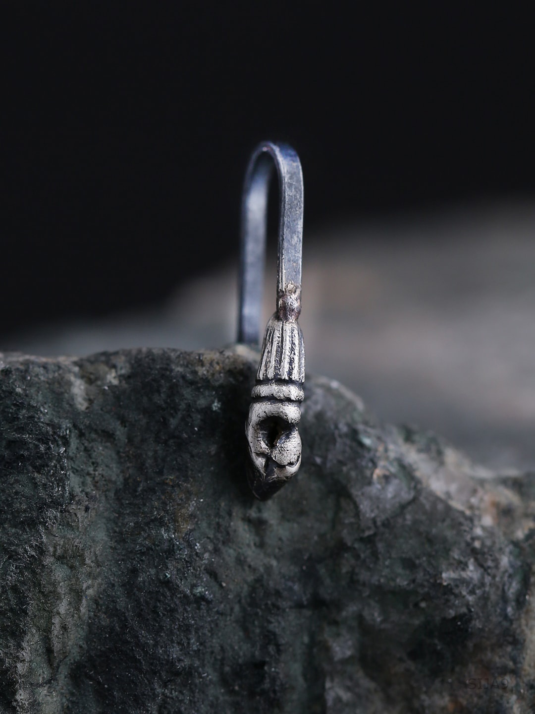 

ADORN by Nikita Ladiwala Silver-Toned 925 Sterling Silver Nose Pin