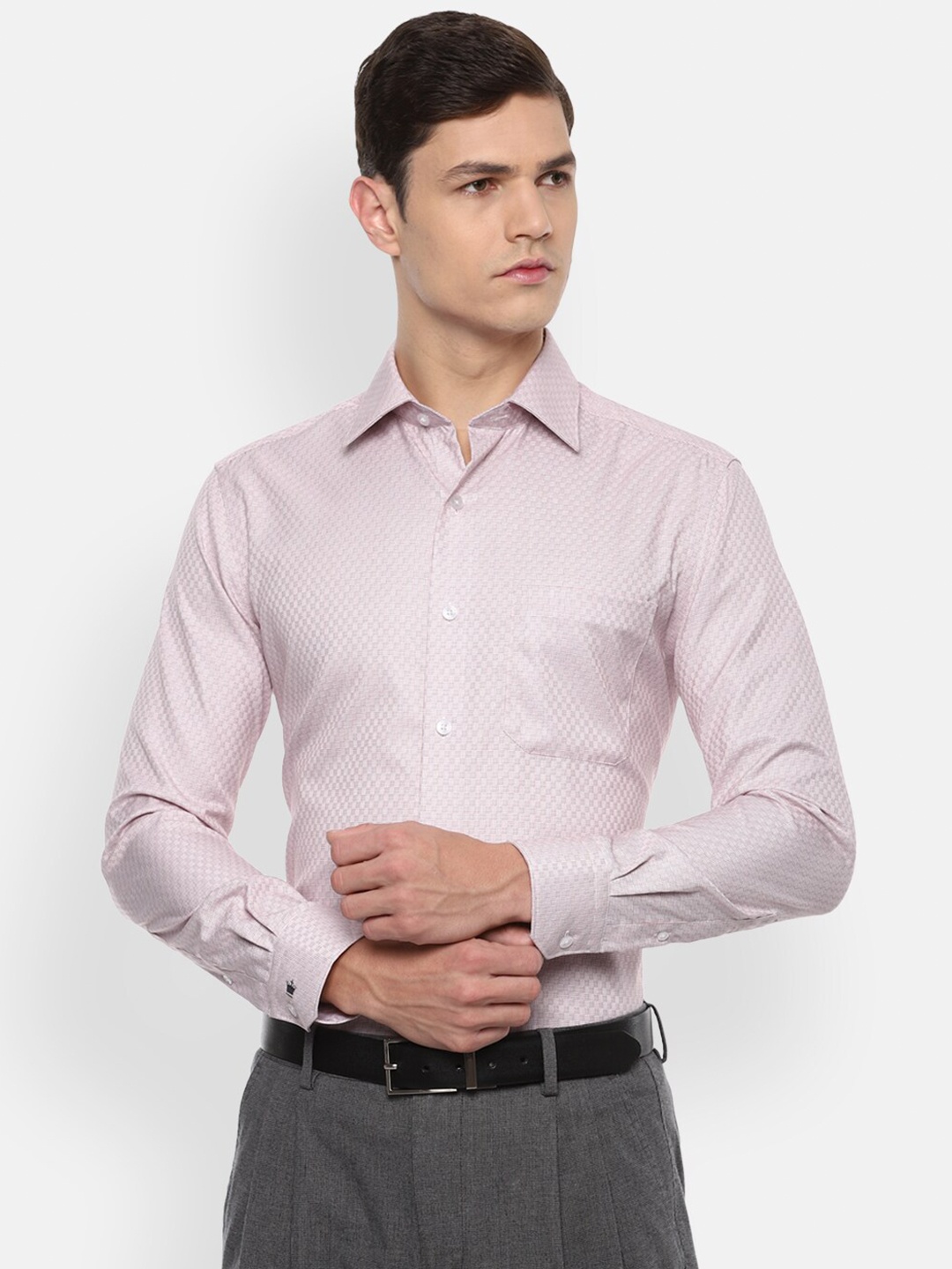 

Louis Philippe Men Purple Formal Shirt