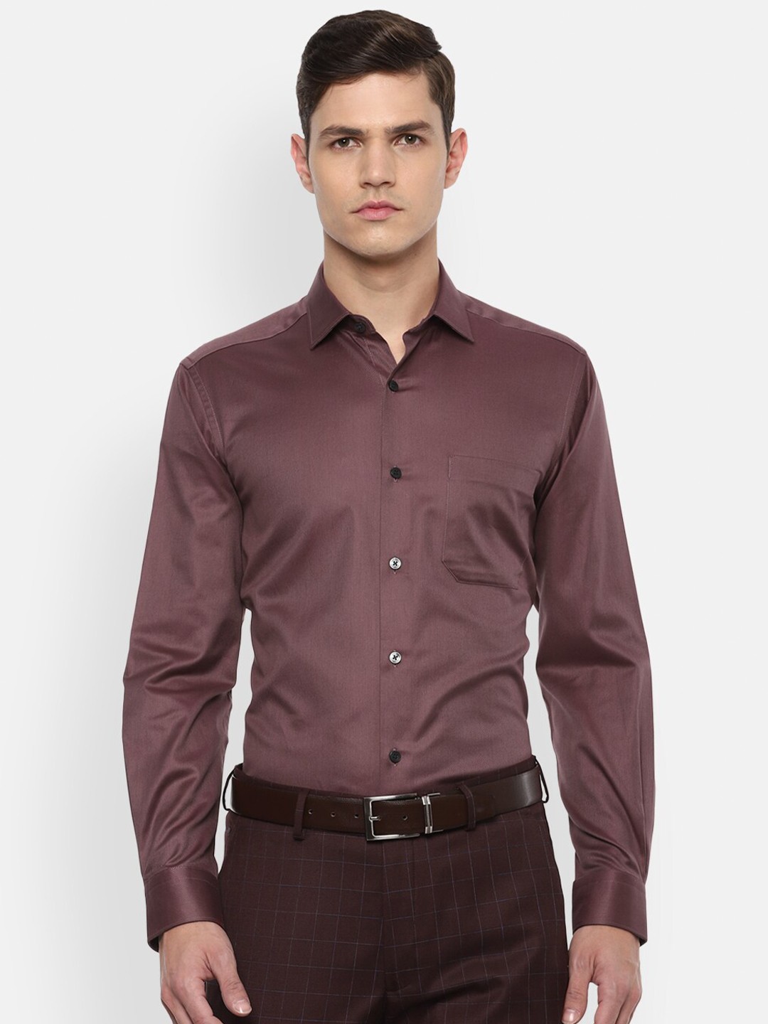 

Louis Philippe Gods & Kings Men Purple Slim Fit Formal Shirt