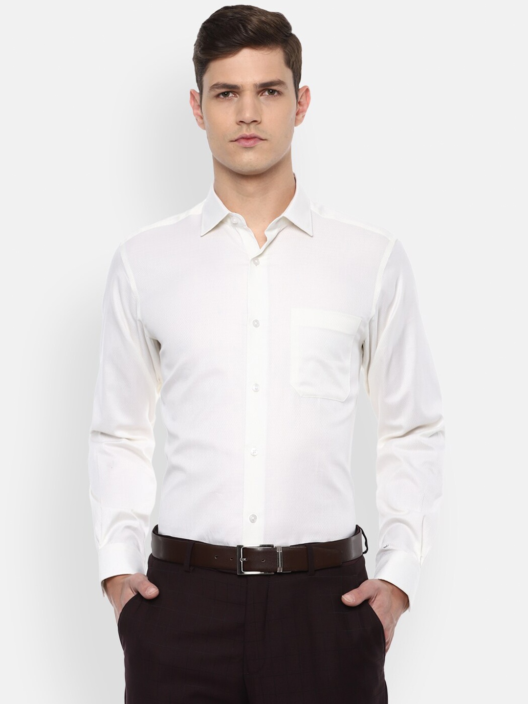 

Louis Philippe Gods & Kings Men White Slim Fit Formal Shirt