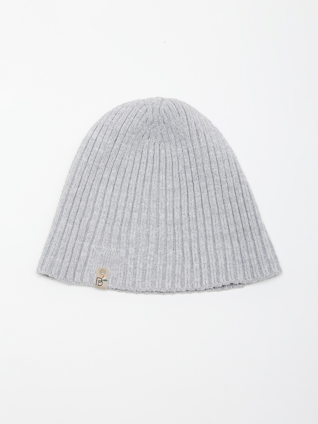 

Bharatasya Men Grey Cotton Beanie