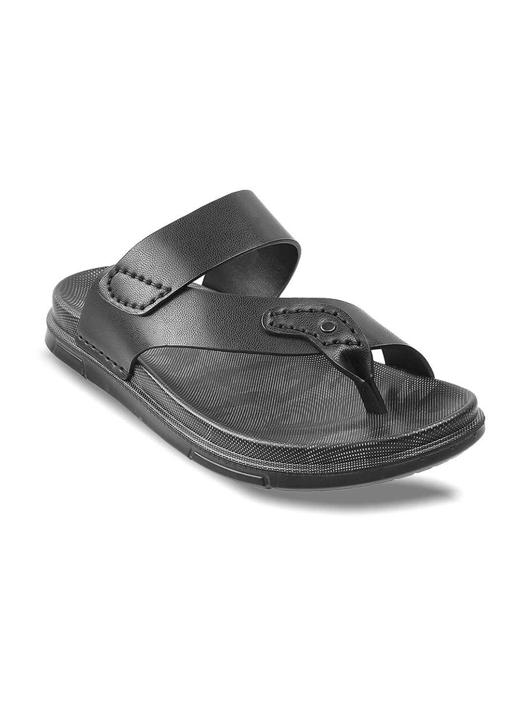 

J FONTINI Men Black Comfort Sandals