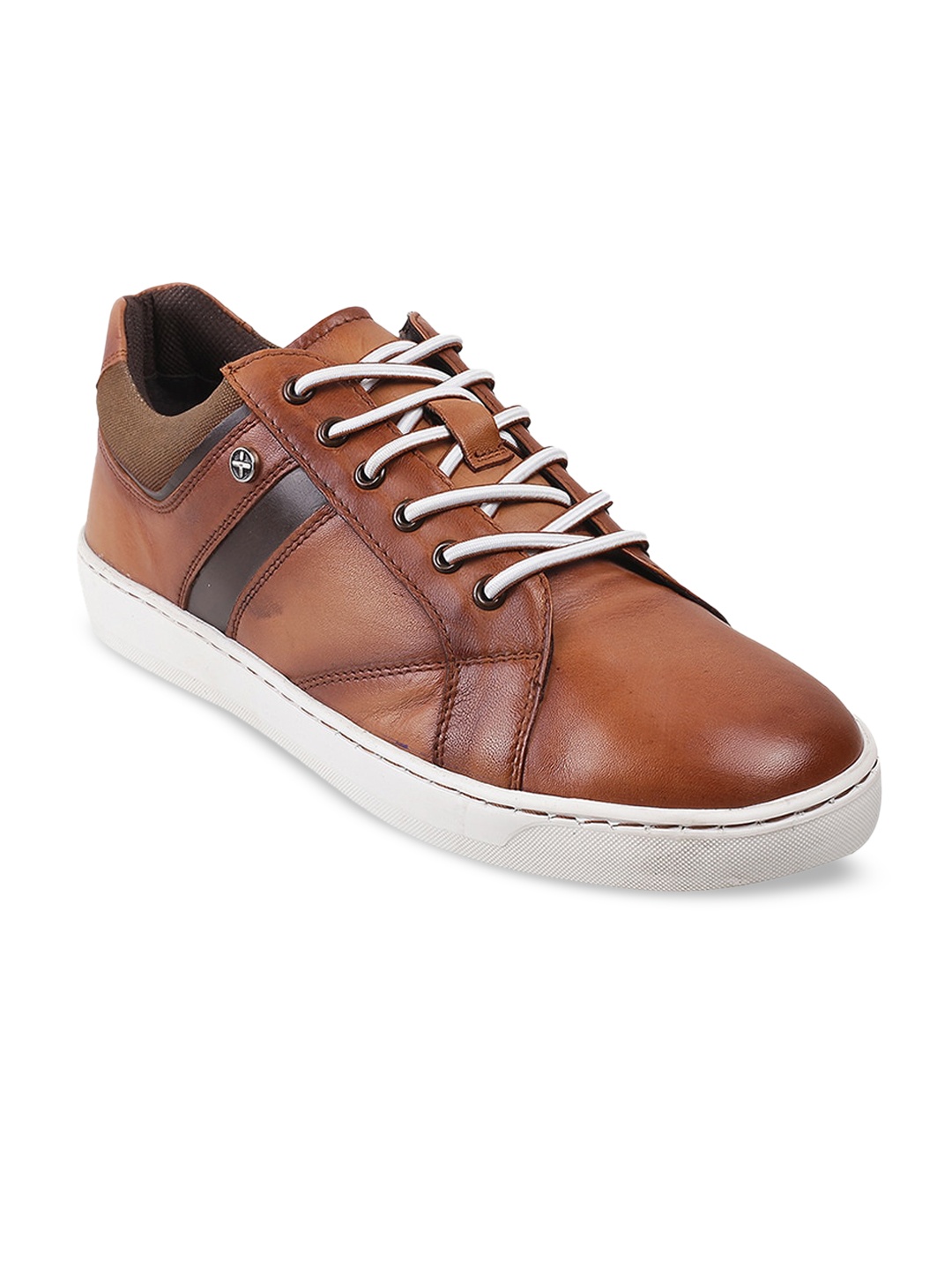 

Metro Men Tan Leather Sneakers