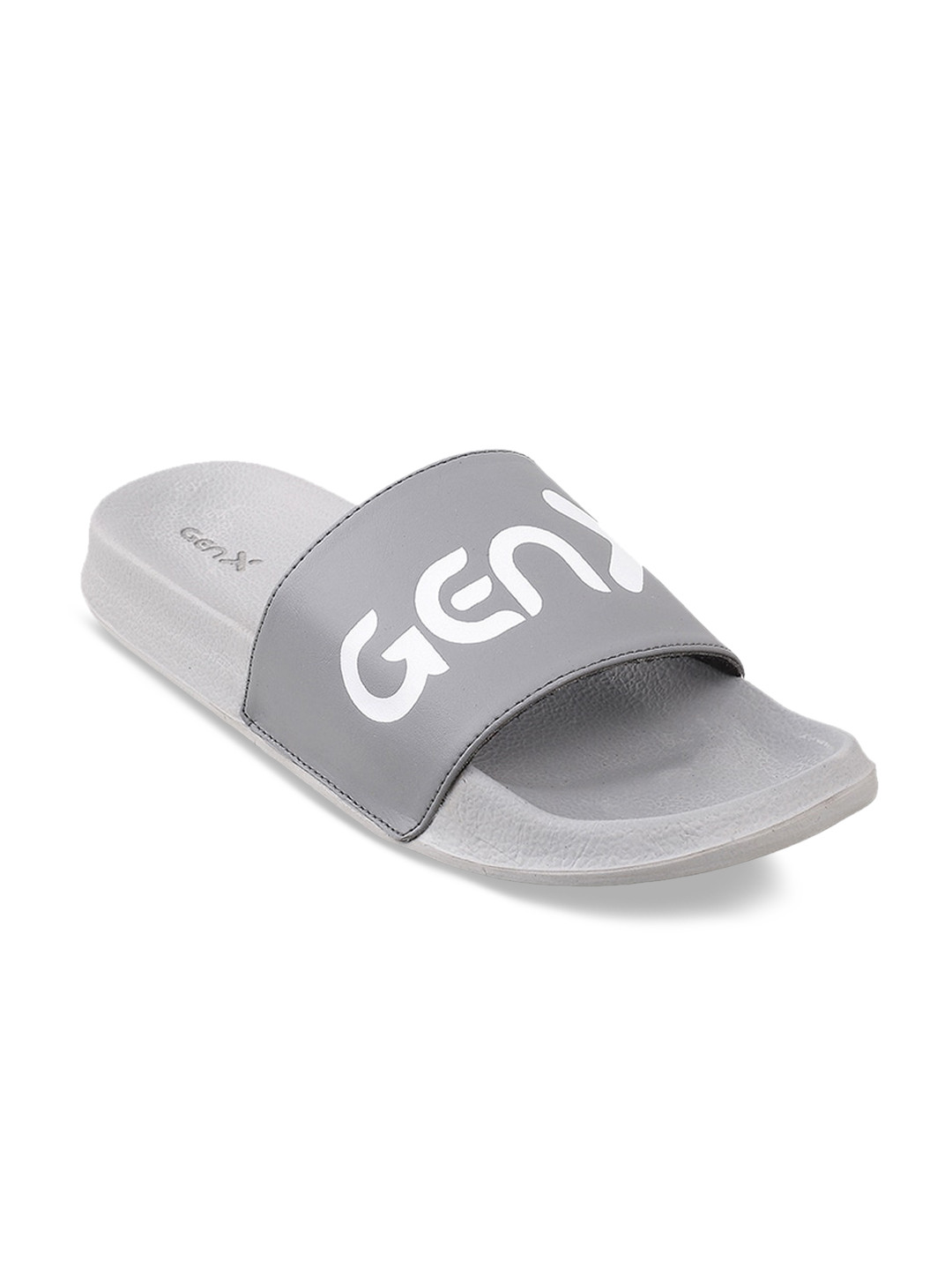 

Metro Men Grey Printed Sliders