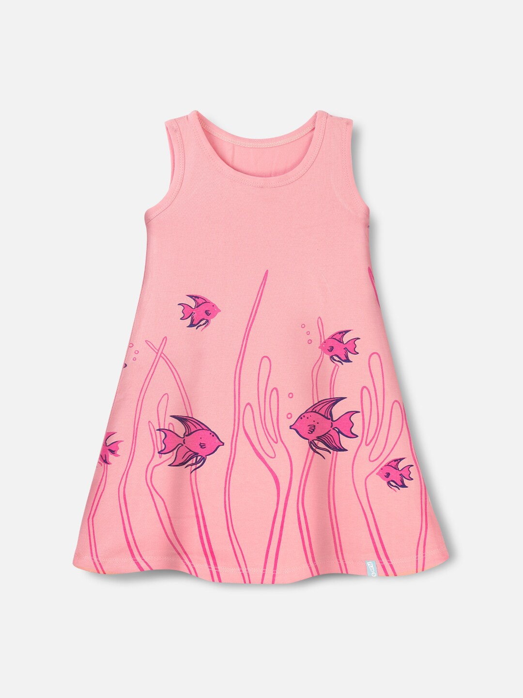 

You Got Plan B Girls Peach Floral A-Line Dress