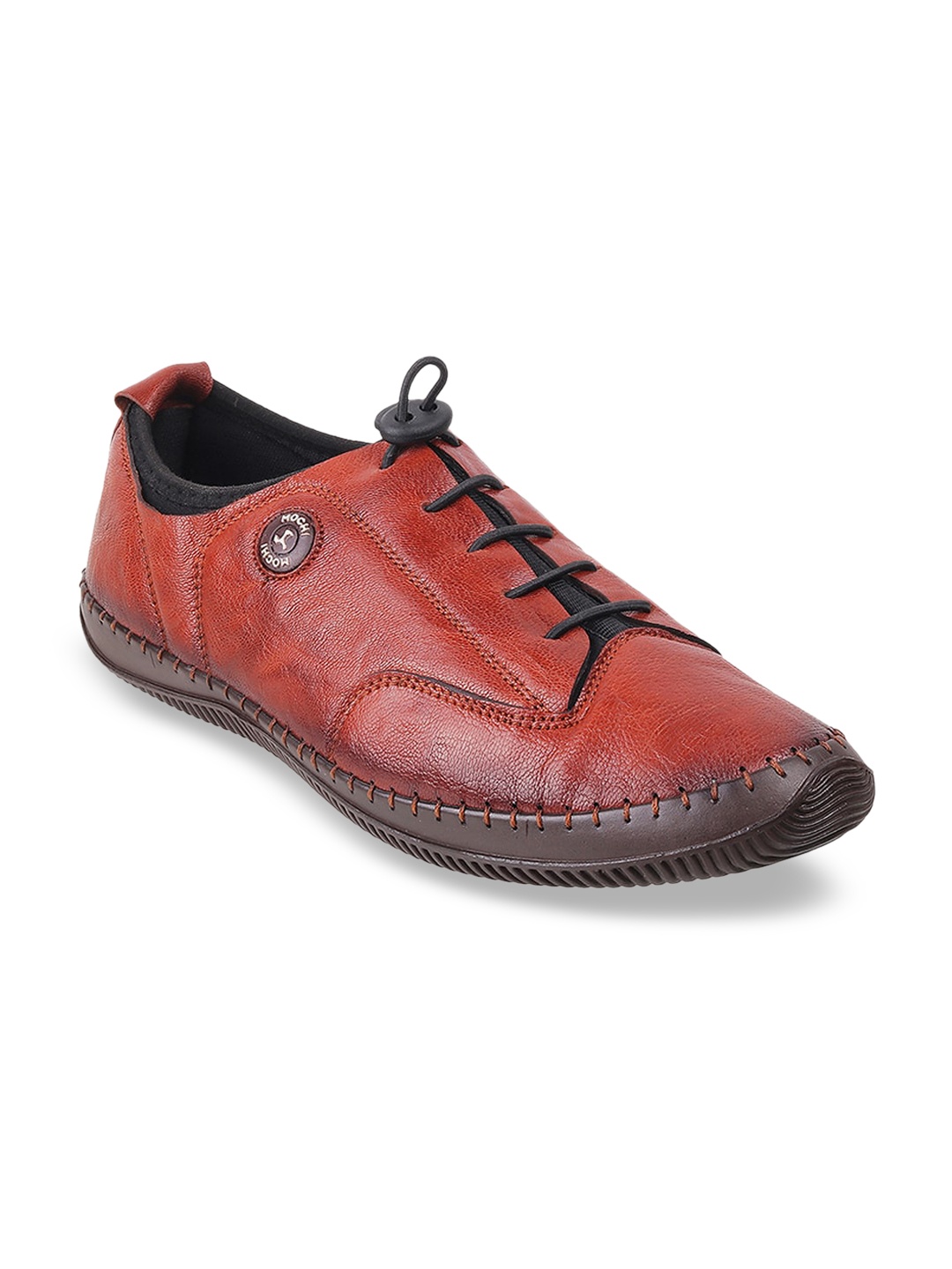 

Mochi Men Brown Solid Regular Sneakers