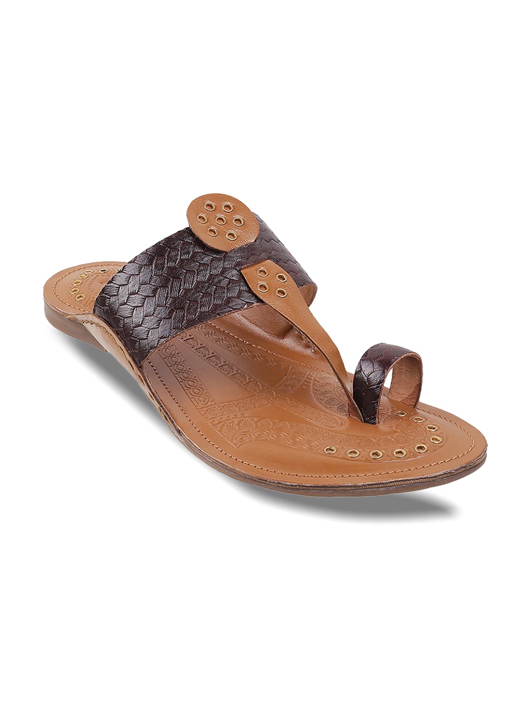 

Mochi Men Brown Leather Comfort Sandals