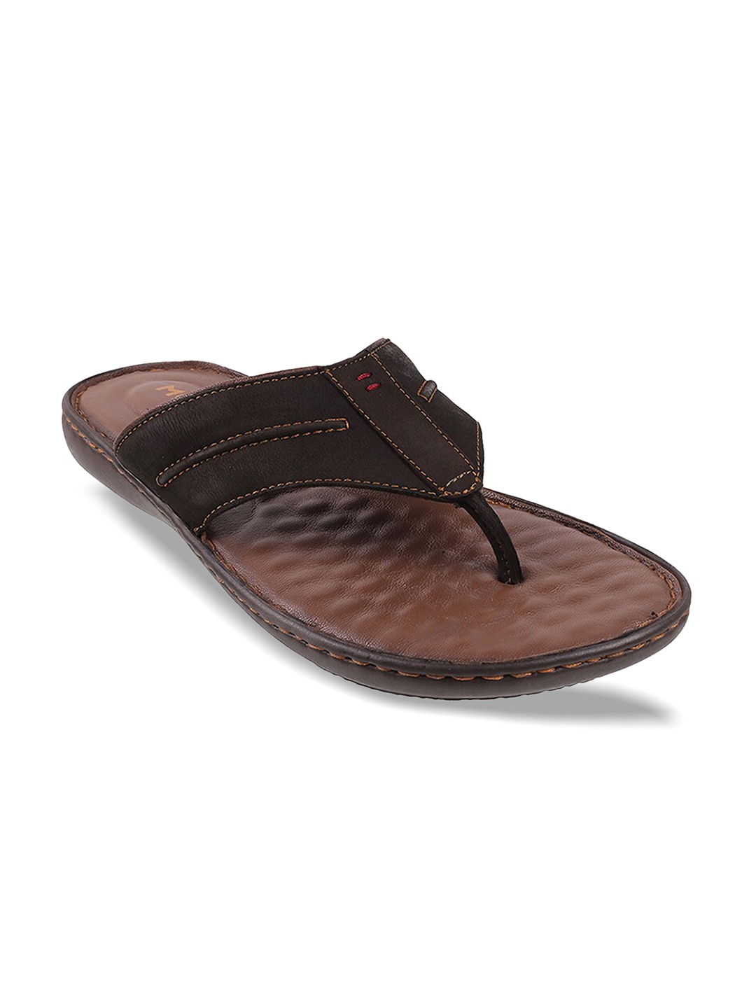 

Mochi Men Brown Suede Comfort Sandals