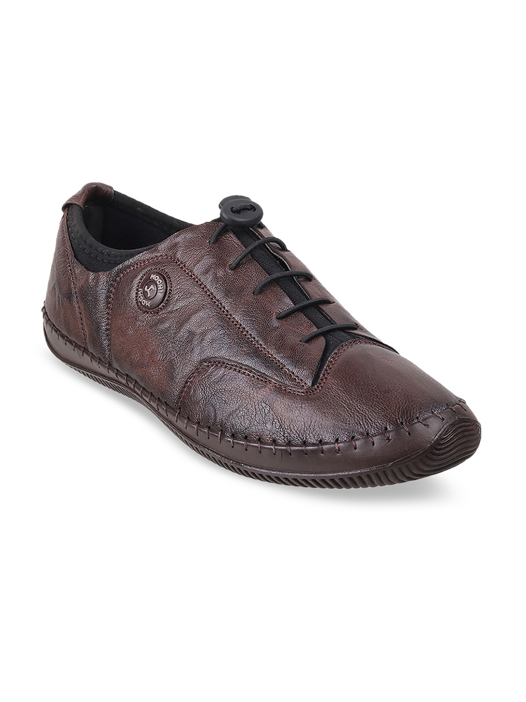 

Mochi Men Brown Textured Derbys