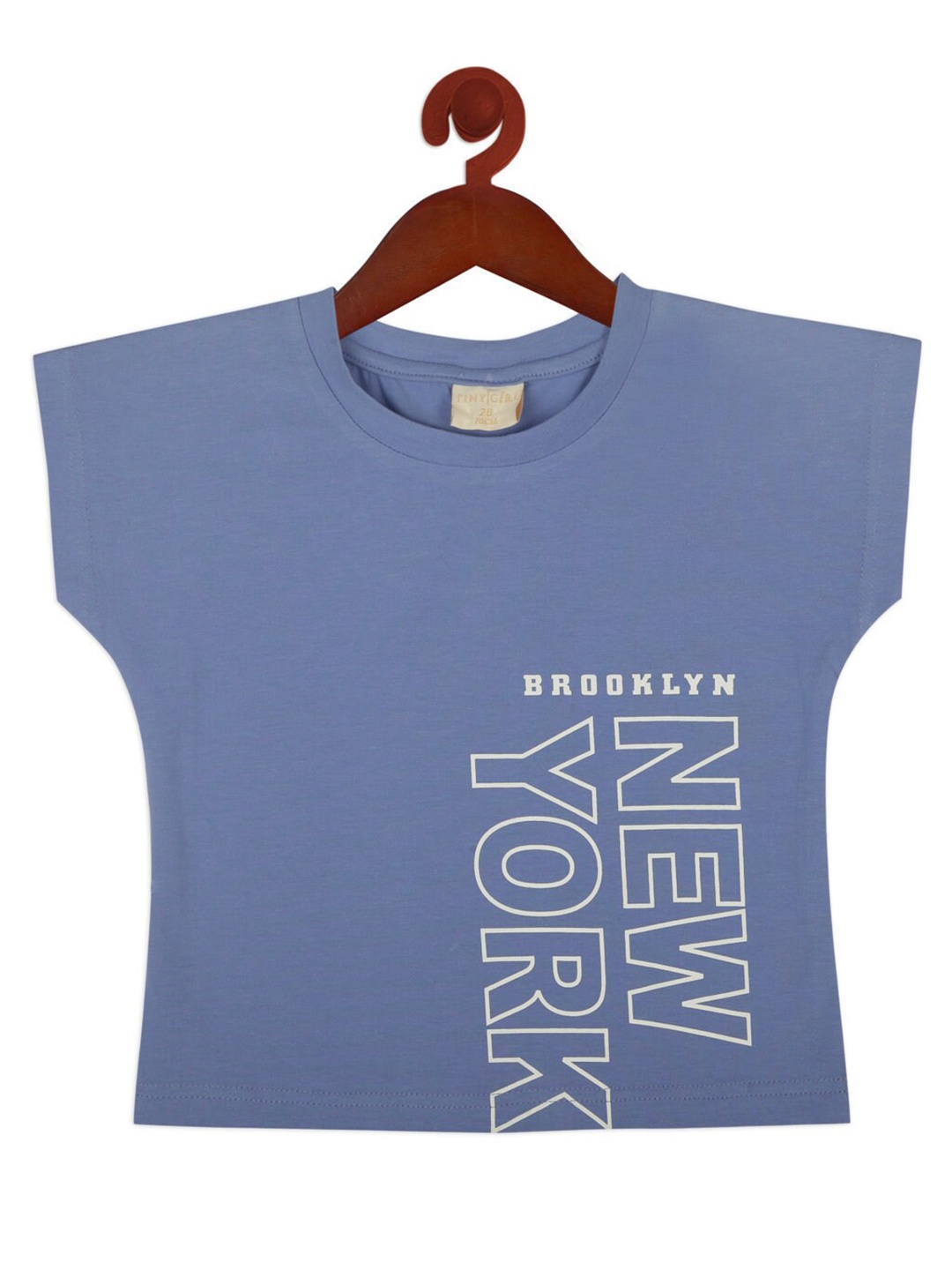 

Tiny Girl Girls Blue Print Extended Sleeves Top