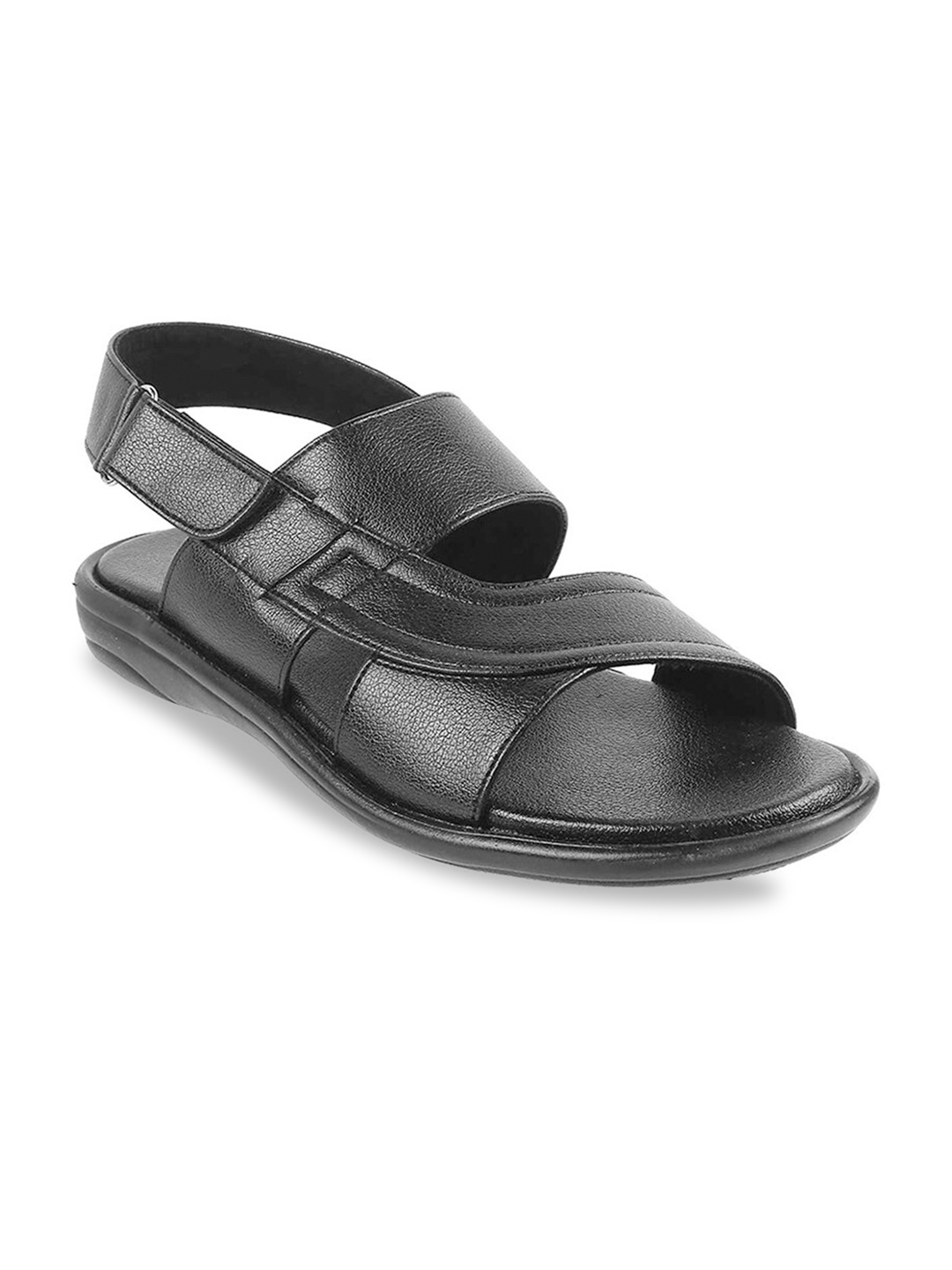 

WALKWAY by Metro Men Black Comfort Sandals