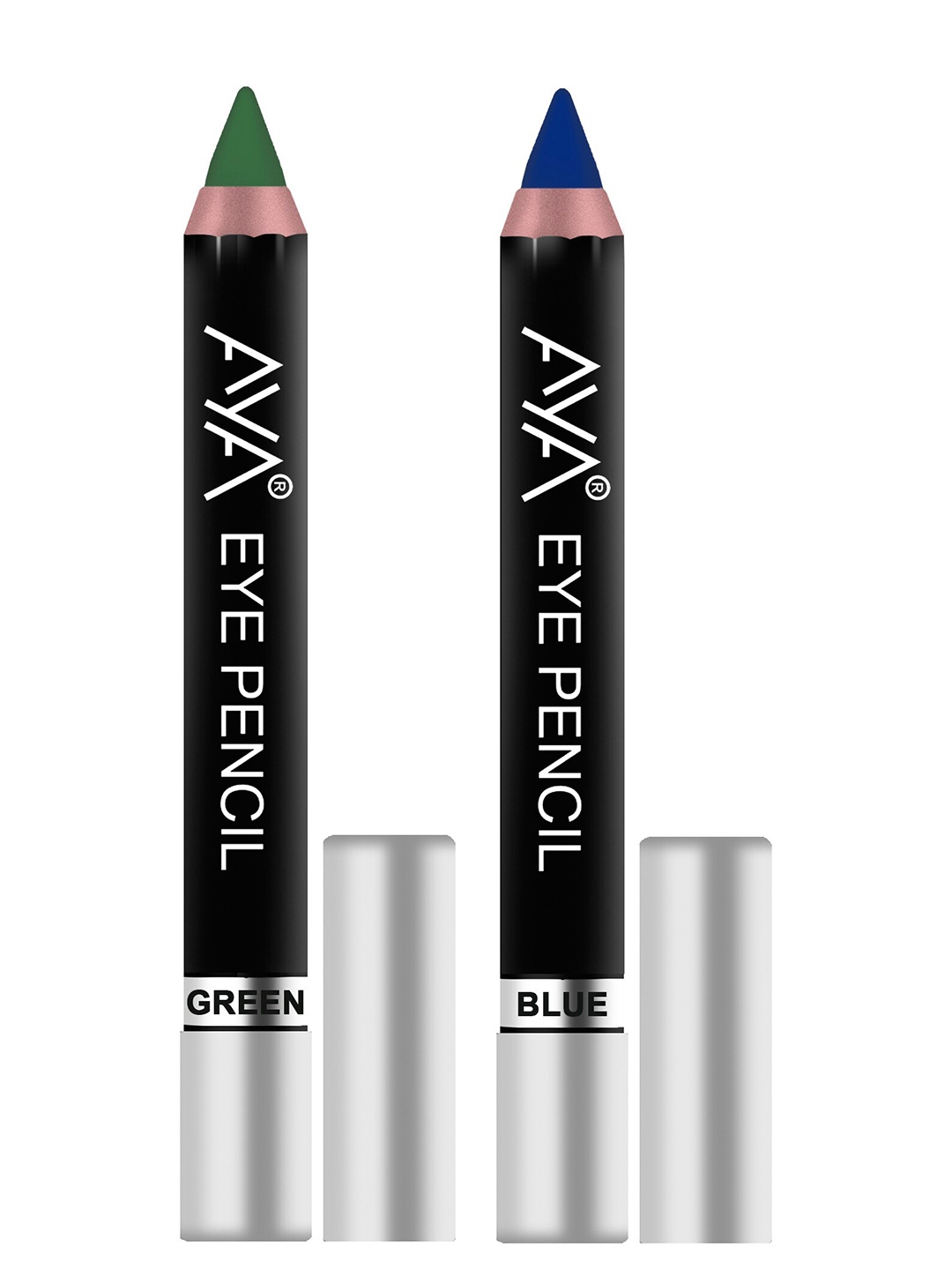 

AYA Set of 2 Eye Liner Kajal Pencils in Green and Blue