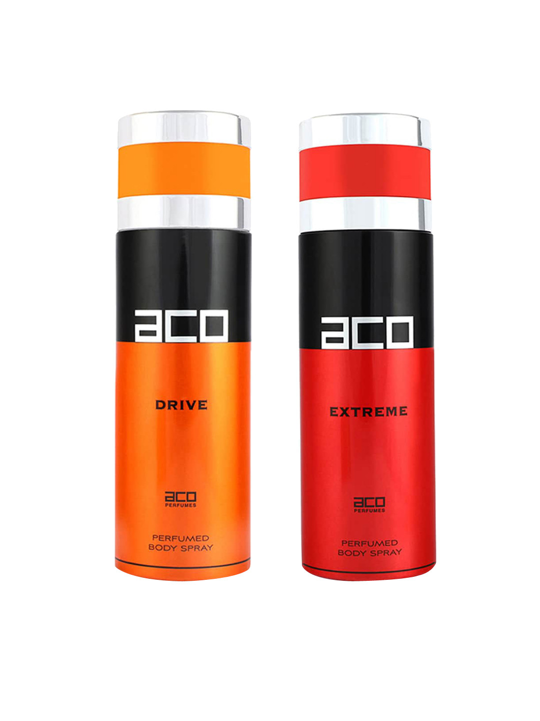 

aco PERFUMES Men Set of 2 Drive & Extreme Deodorants - 200 ml each, Red