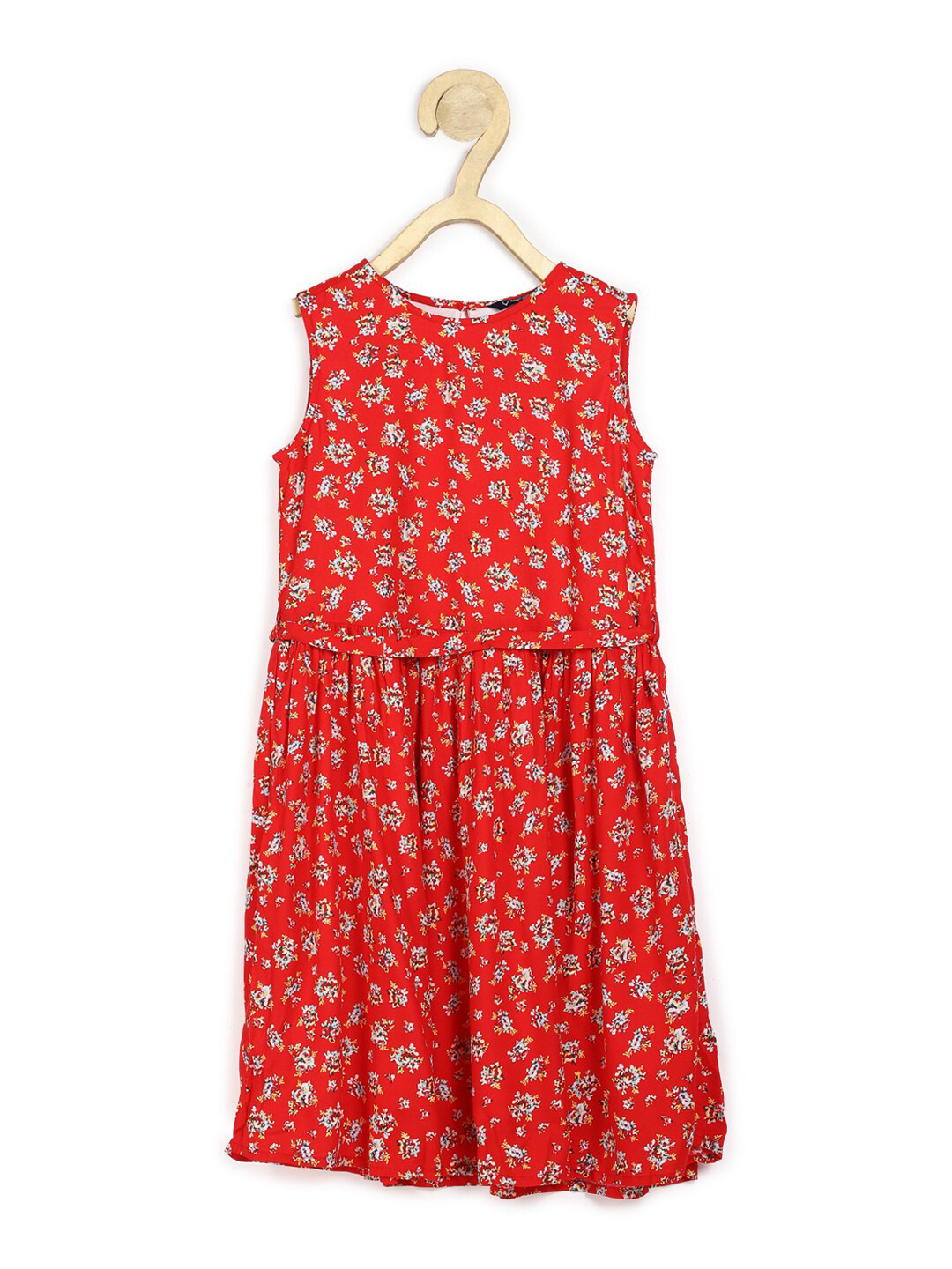 

Allen Solly Junior Red Floral Printed Dress