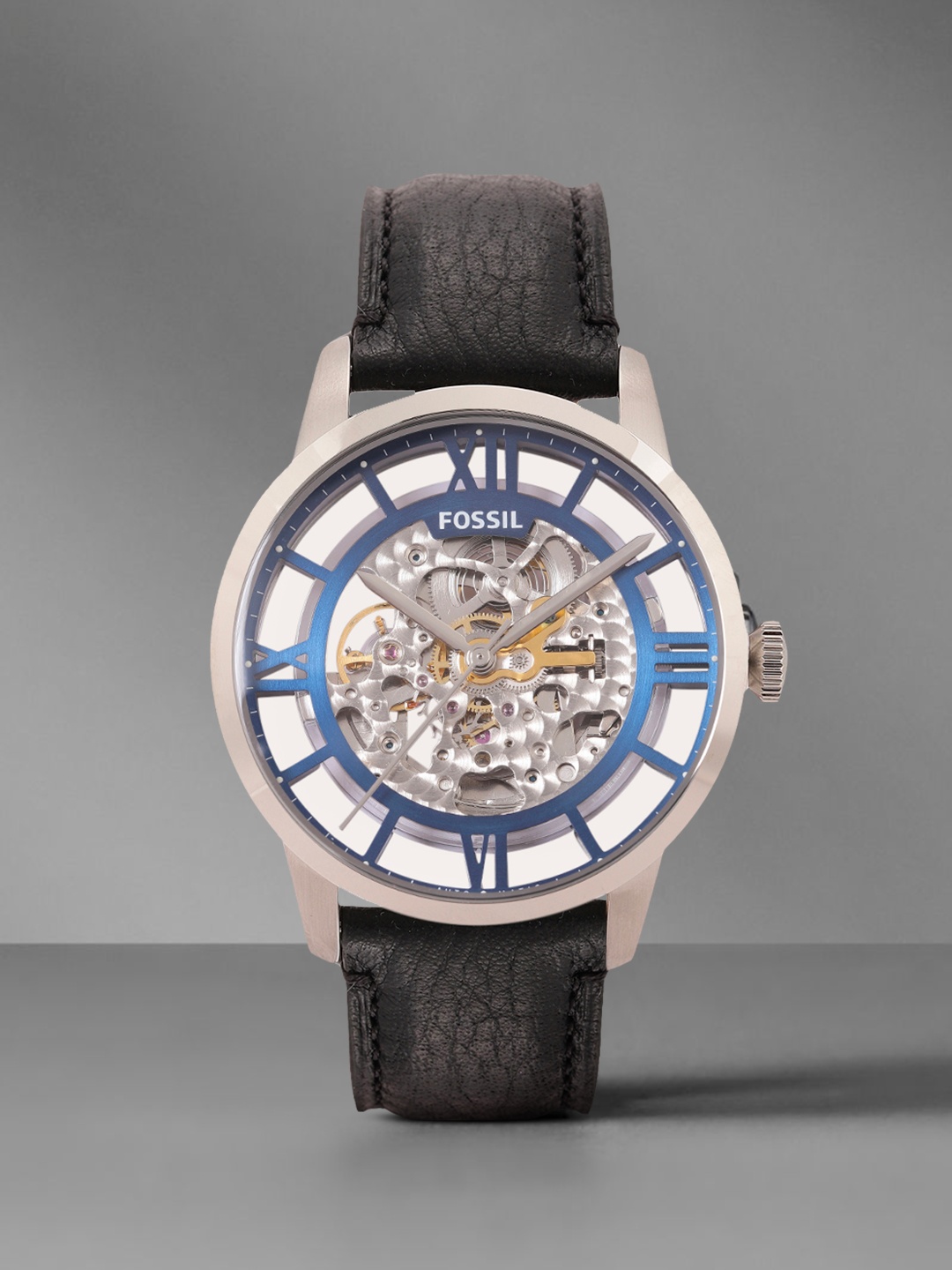 

Fossil Men Automatic Skeleton Townsman Analogue Watch ME3200T, Black