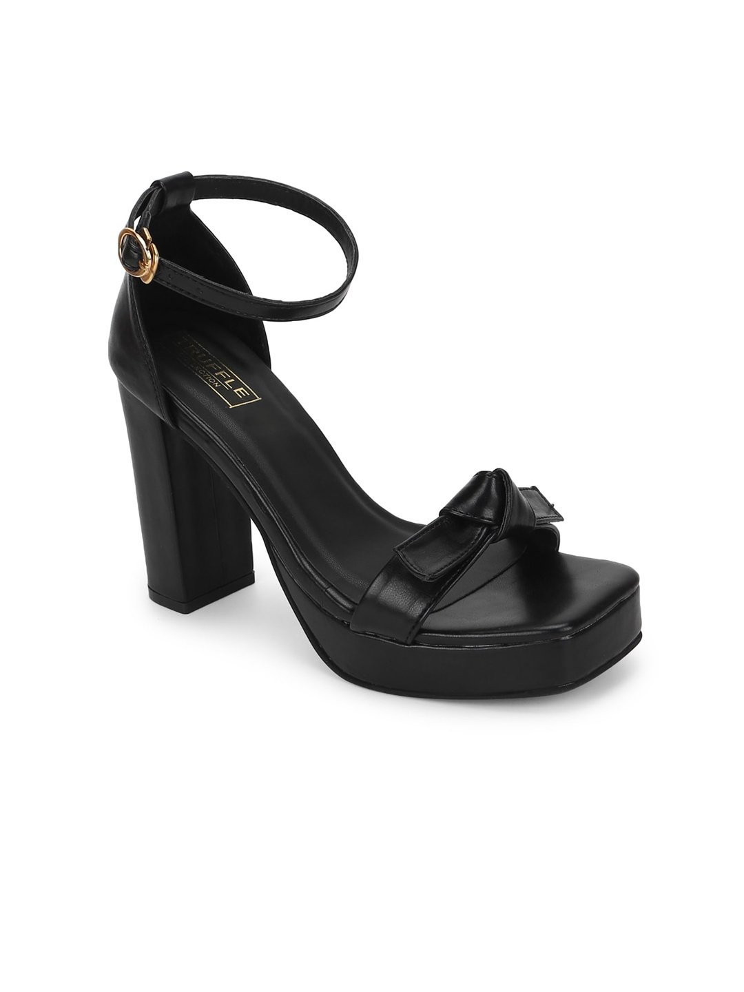 

Truffle Collection Black Block Sandals