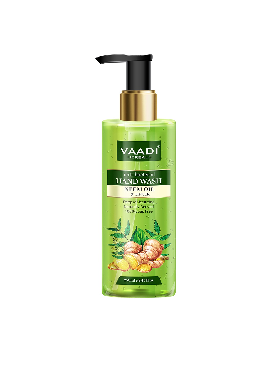 

Vaadi Herbals Anti-Bacterial Neem Oil & Ginger Hand Wash - 250ml, Green